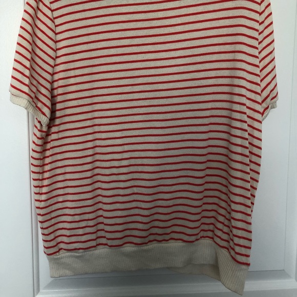 GAP orange & white striped sweater size XL - Picture 4 of 6
